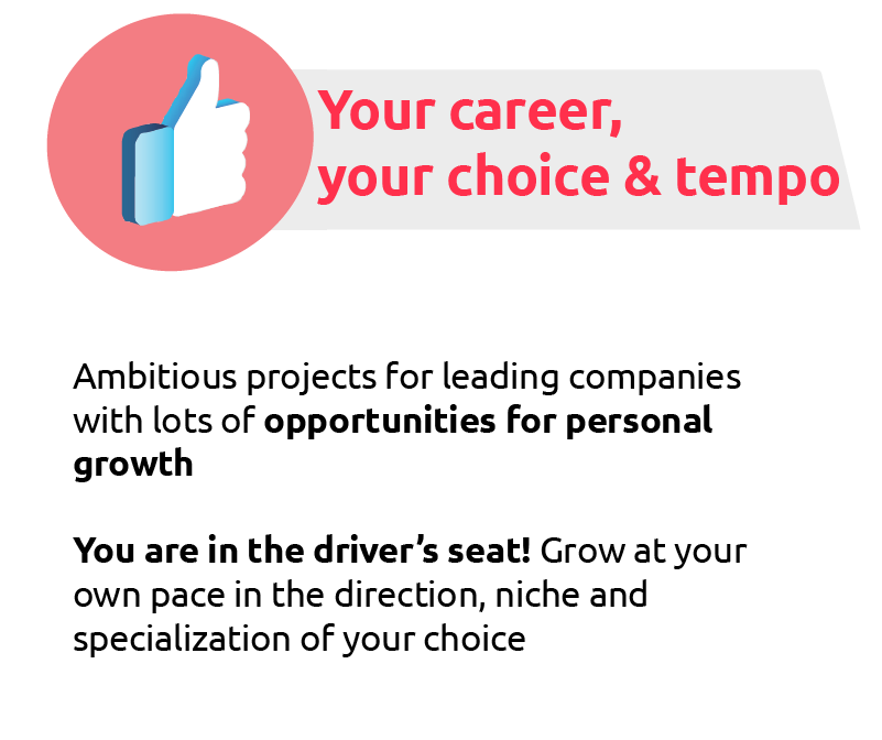Your career, your choice and tempo